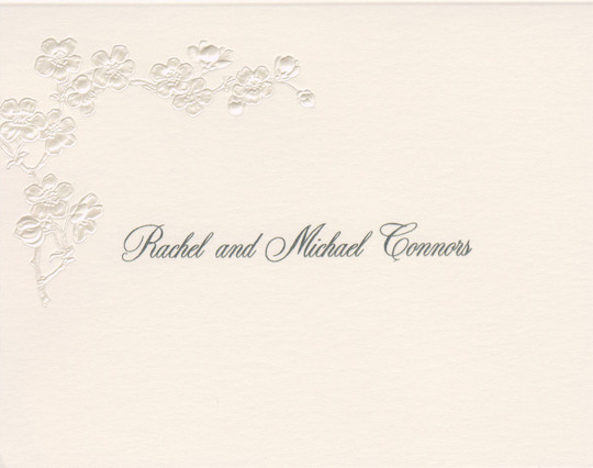 Radiant Blooms Folded Note Cards on Double Thick Stock